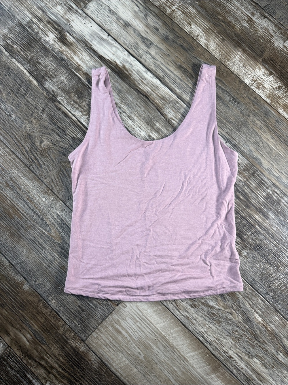 Women’s Scoop Neck Tank Top - Light Mauve Pink